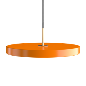 Umage - Asteria pendel m/ messingtop - medium - Nuance orange (Ø43 cm)